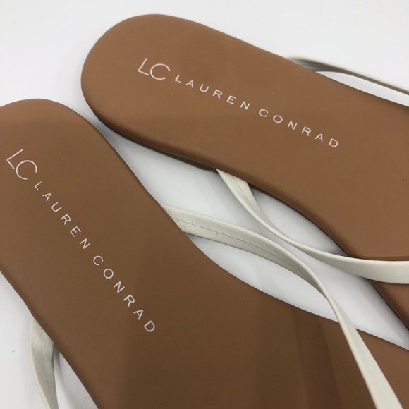 LC Lauren Conrad Valencia White Sandals - Size 8 - Picture 3 of 5
